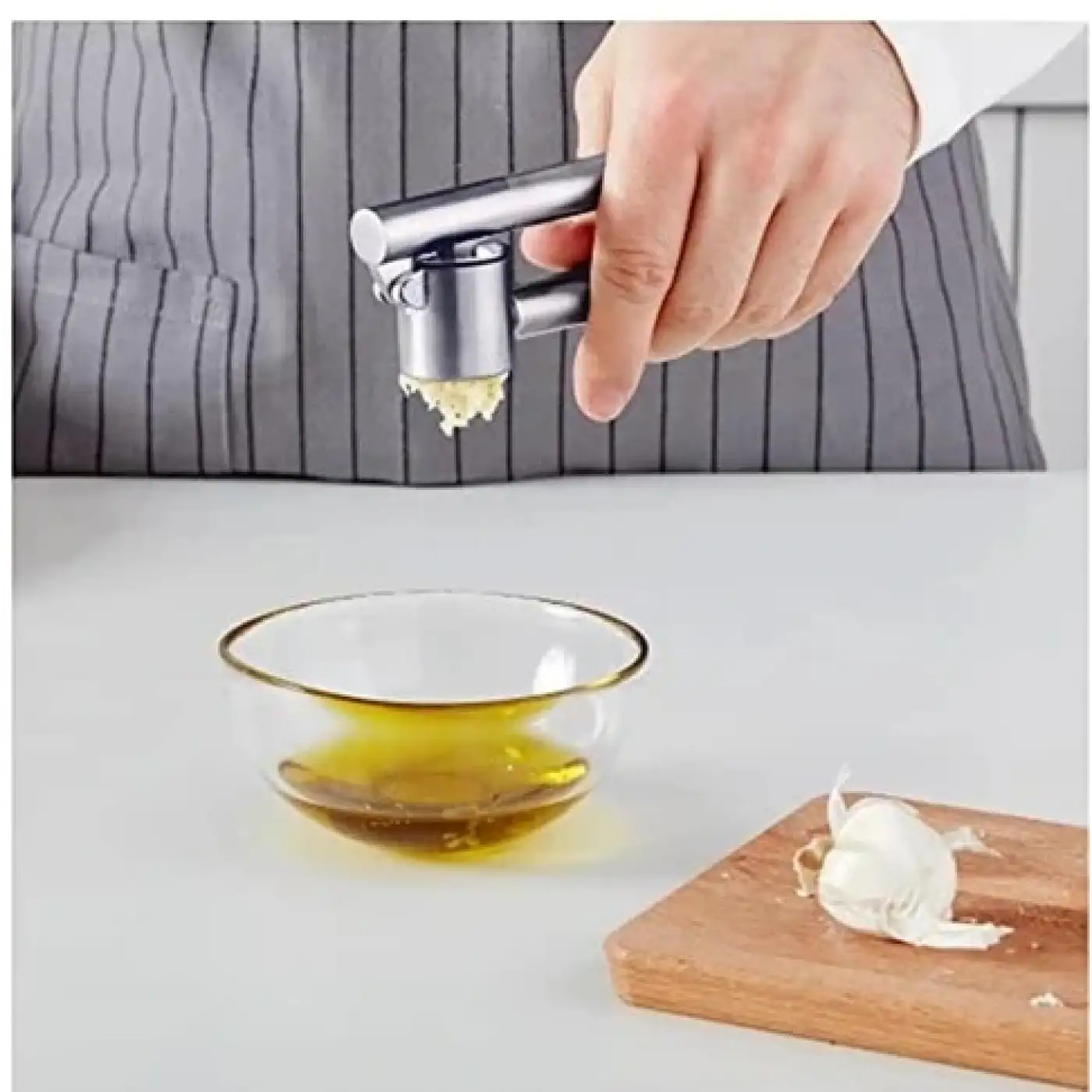 Paslanmaz Çelik Sarımsak Ezici