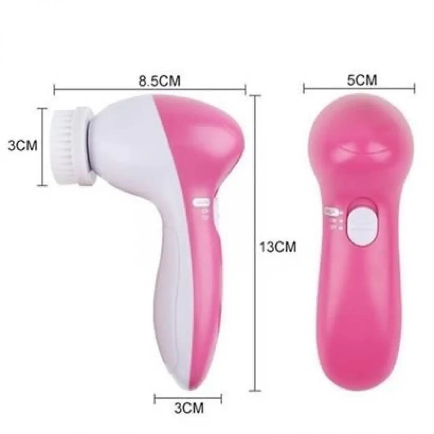 Pilli Yüz Cilt Temizleme Cihazı Siyah Nokta Peeling Fırça Seti Vücut Yüz Bakımı Masaj Aleti