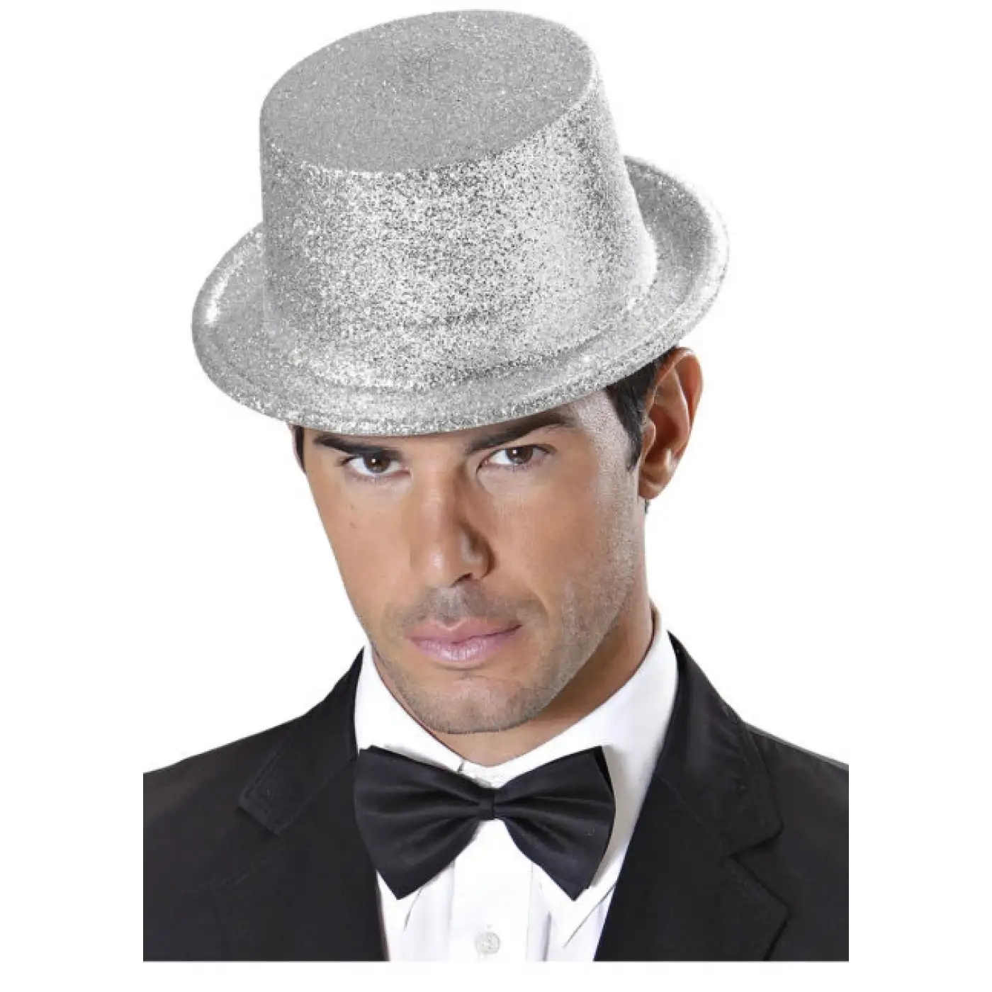 Plastik Parti Şapkası Gümüş Siml
