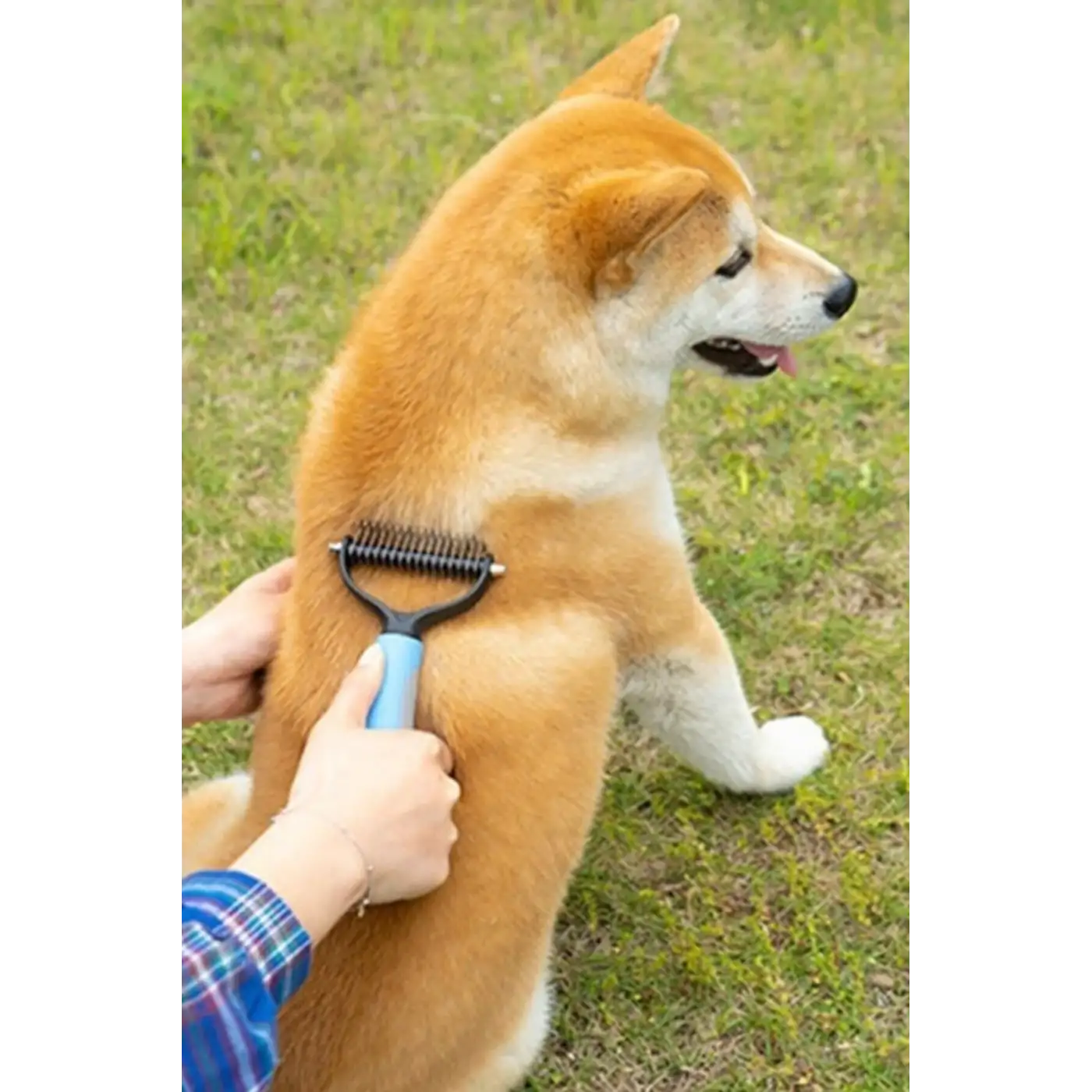 Plastik Saplı Metal Kedi Köpek Bakım Kıtık Tüy Topak Açıcı Tarak 1Adet