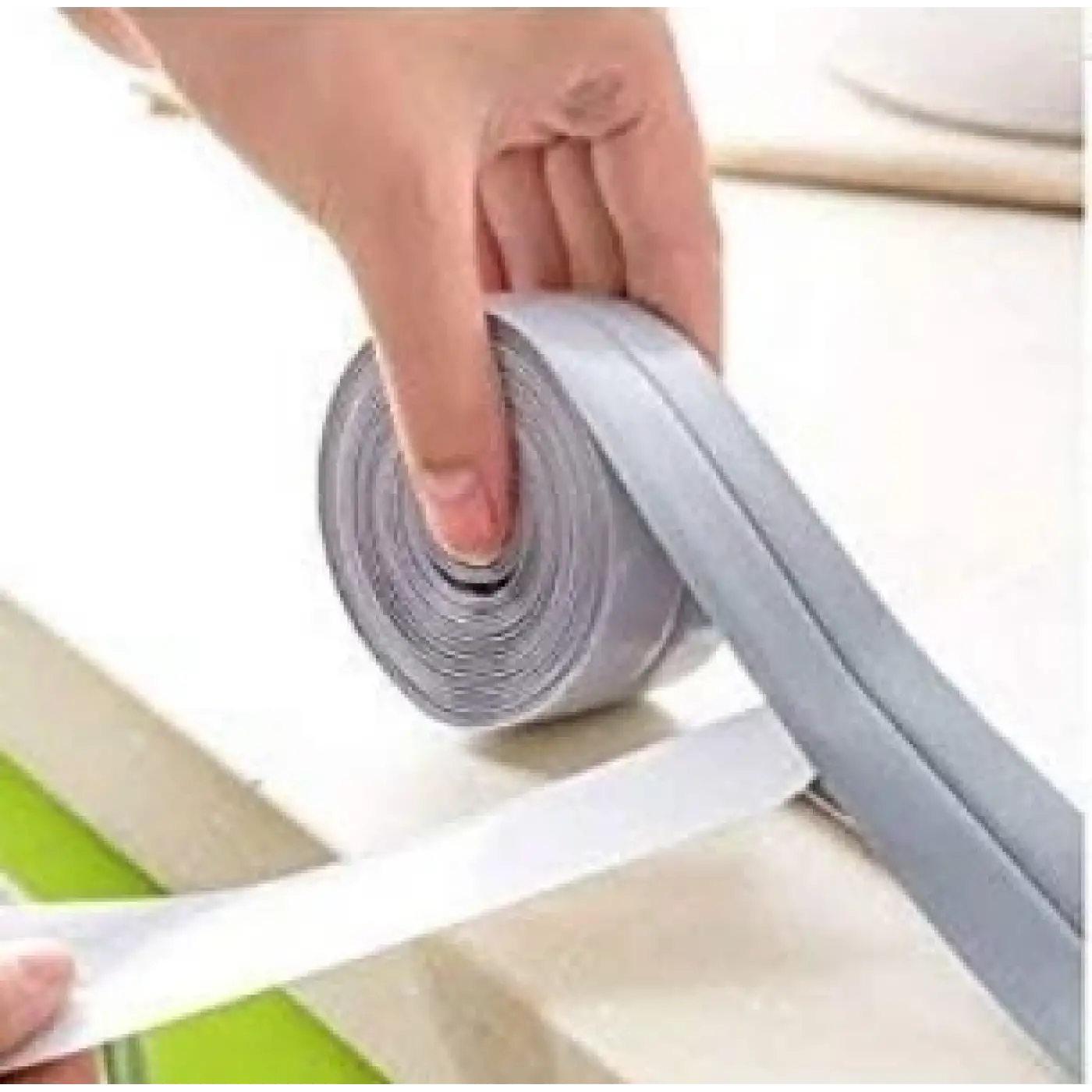 Pratik Gri Su Sızdırmaz Lavabo Kenar Bandı (kutusuz) (3.2m)