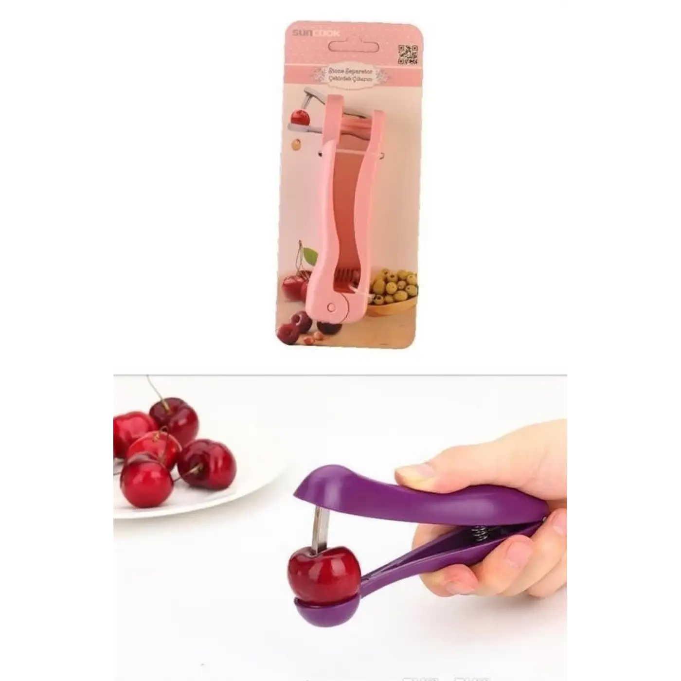 Pratik Kolay Zeytin Ve Vişne Çekirdeği Çıkarma Aleti Aparatı