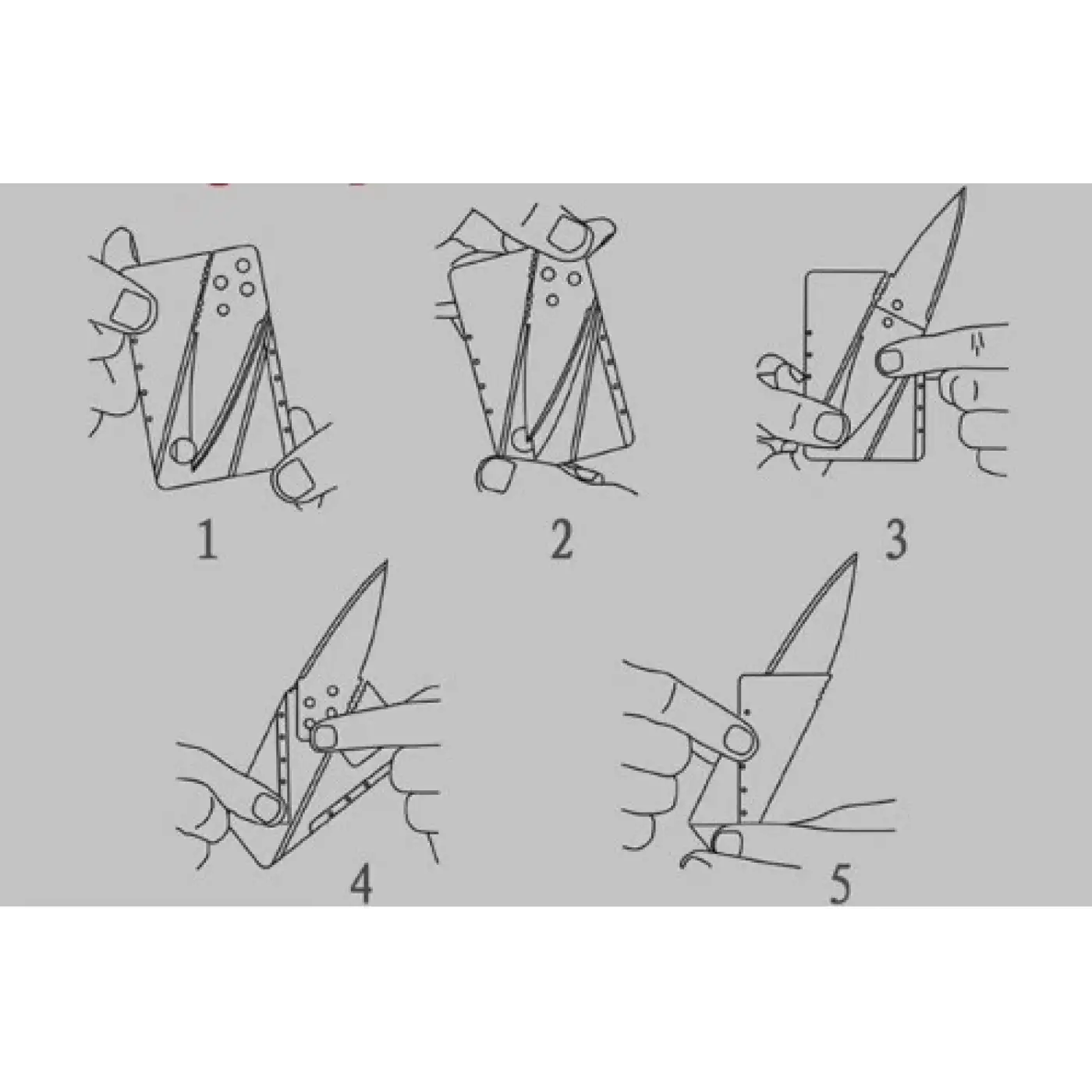 Pratik Kredi Kartı Şeklinde Bıçak (kutusuz)
