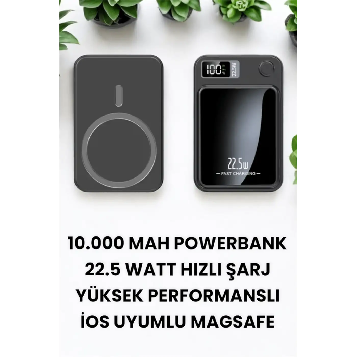 Pratik ve Taşınabilir 10.000 mAh Wireless Powerbank Hızlı Şarj Avantajı