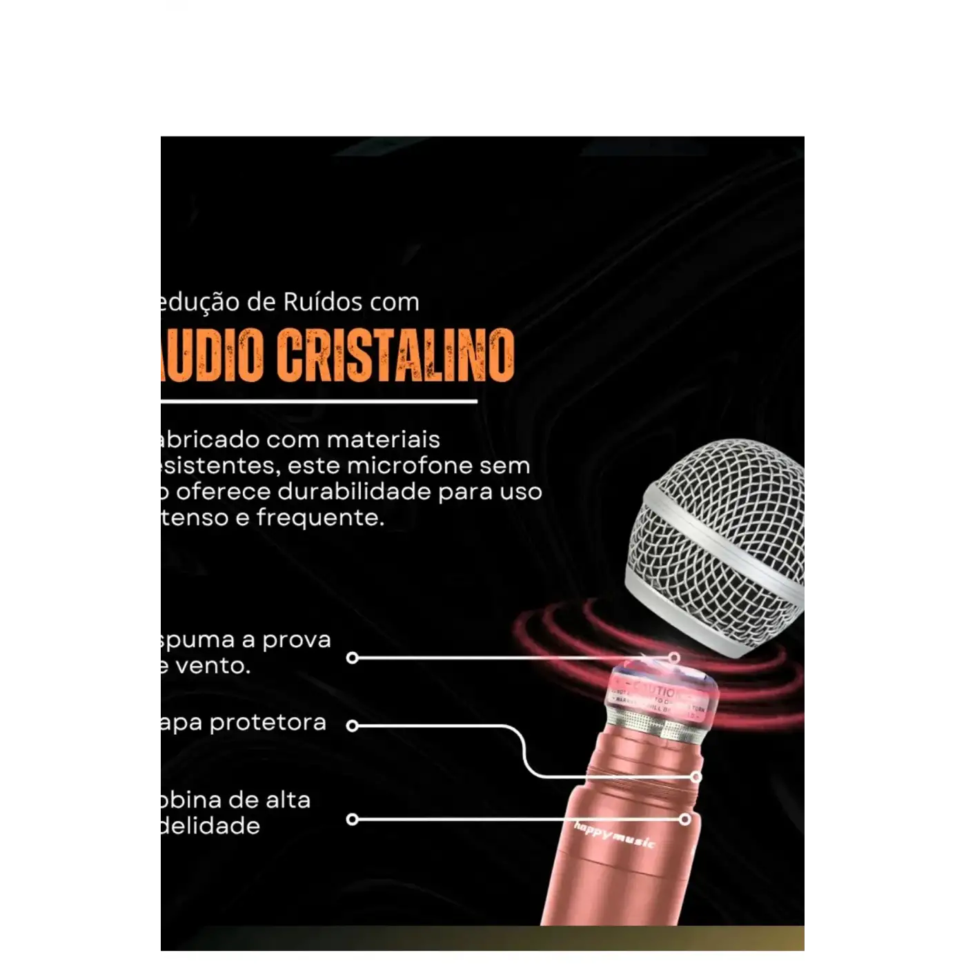 Profesyonel Çiftli Kablosuz Mikrofon Seti Karaoke Şarj Edilebilir 50 Metre Mesafe Rose