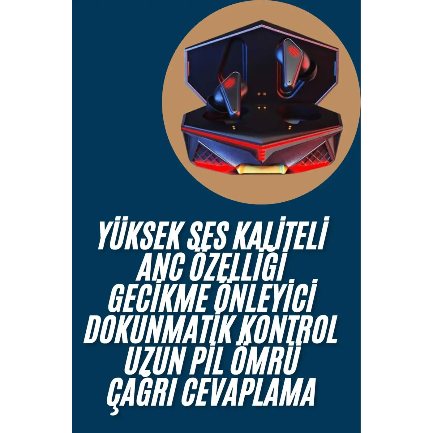 Profesyonel TWS Işıklı Kablosuz Bluetooth Kulaklık  Kulaklığı