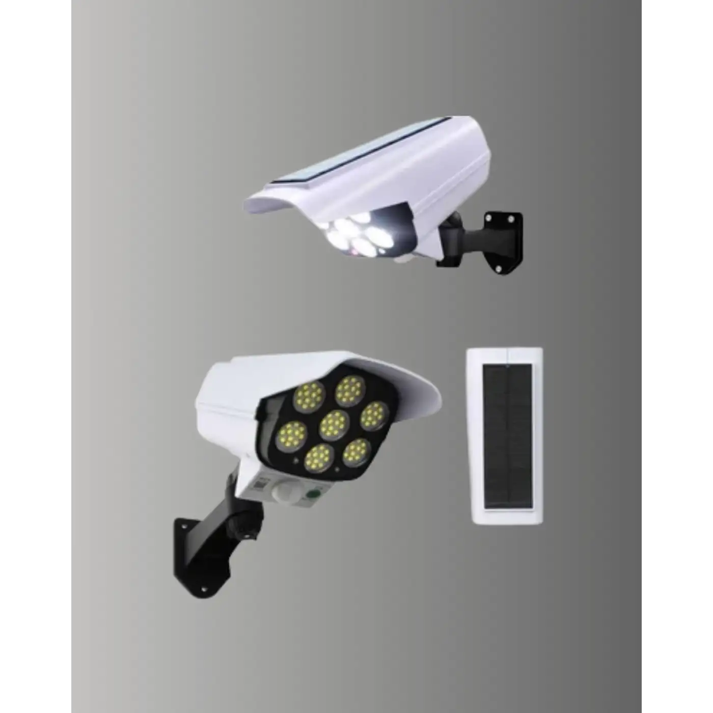 PVC+PC Malzemeli, 2si 1 Arada Güvenlik Lambası – Ayarlanabilir Başlık ve Panel Açısı