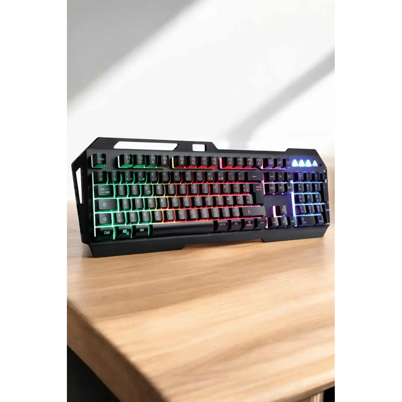 Q Klavye RGB Işıklı Klavye Ve Mouse Seti Kablolu Mouse Hediyeliş