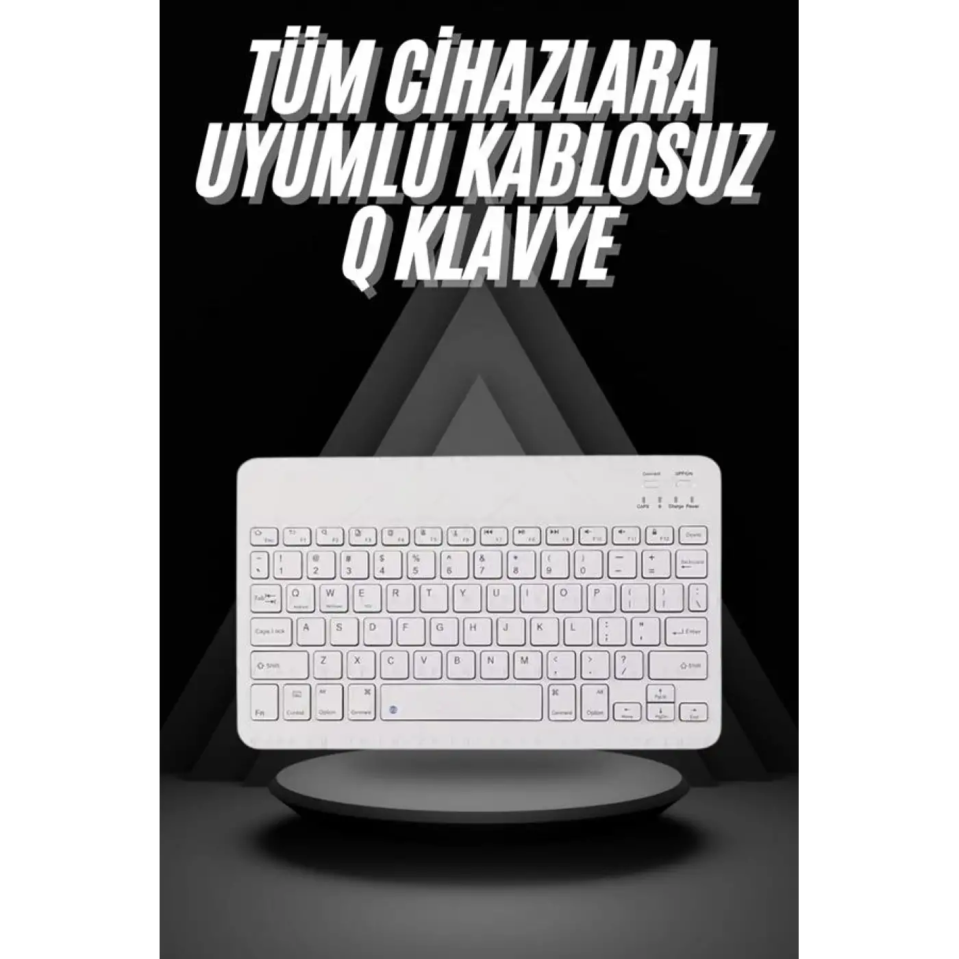 Q Klavye Türkçe Bluetooth Klavye Tüm Cihazlara Uyumlu Kablosuz