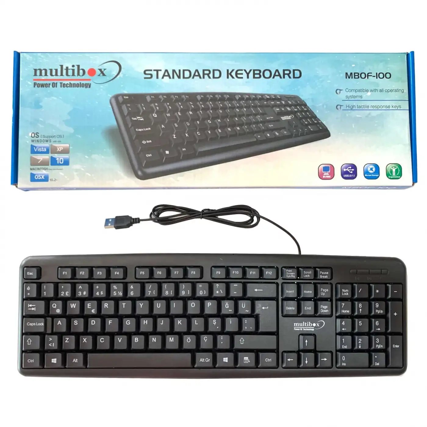 Q Usb Siyah Standart Klavye TJ-818