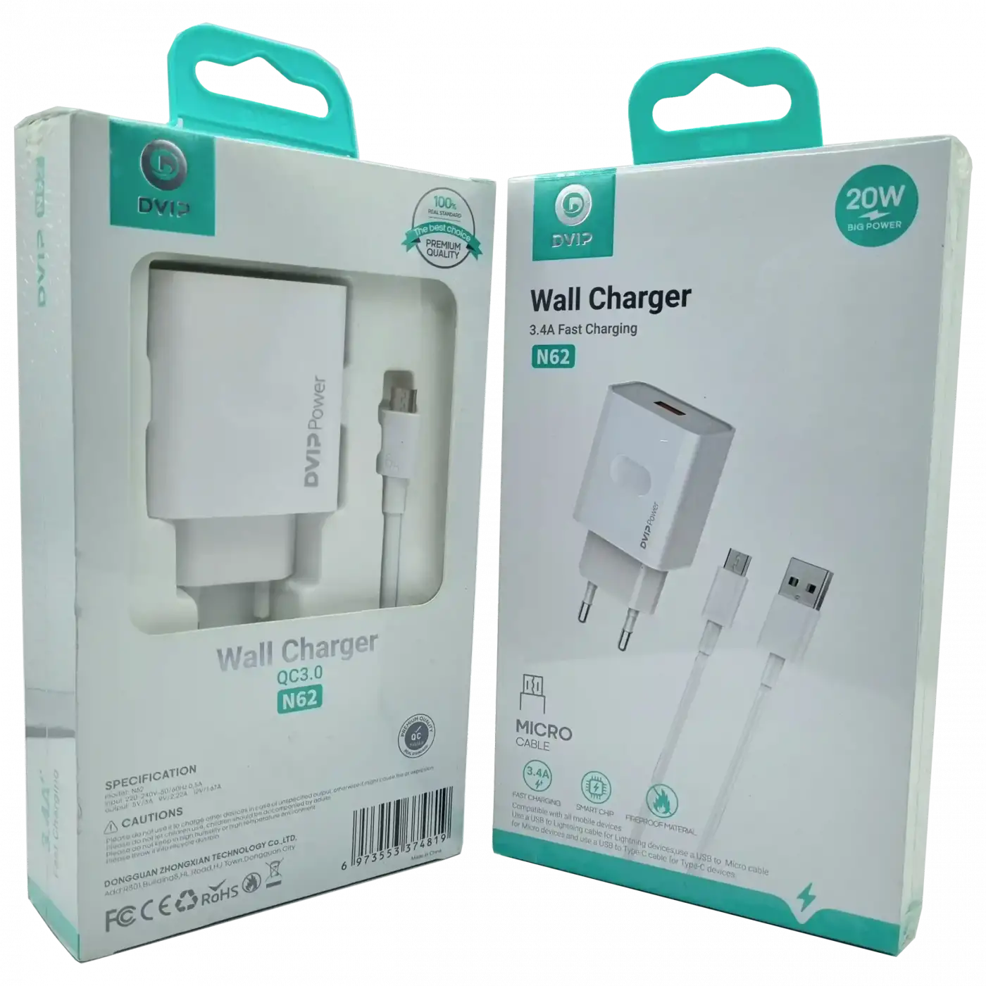 QC3.0 Micro Usb Şarj Aleti DVIP N62