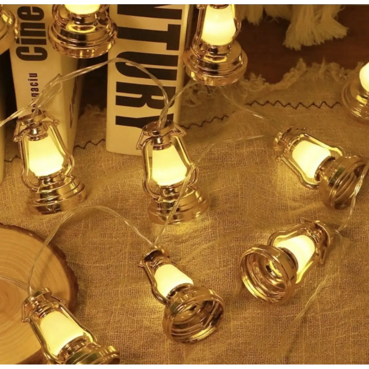 Ramazan Kandili Desenli 2 Metre 10 LED Dekoratif Işık