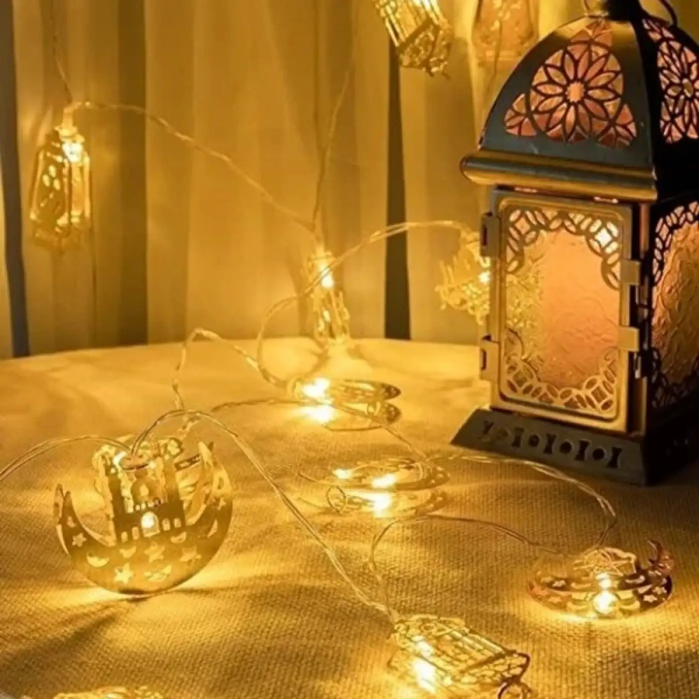 Ramazan Temalı  Figürlü Dekoratif LED Işık 2 Metre