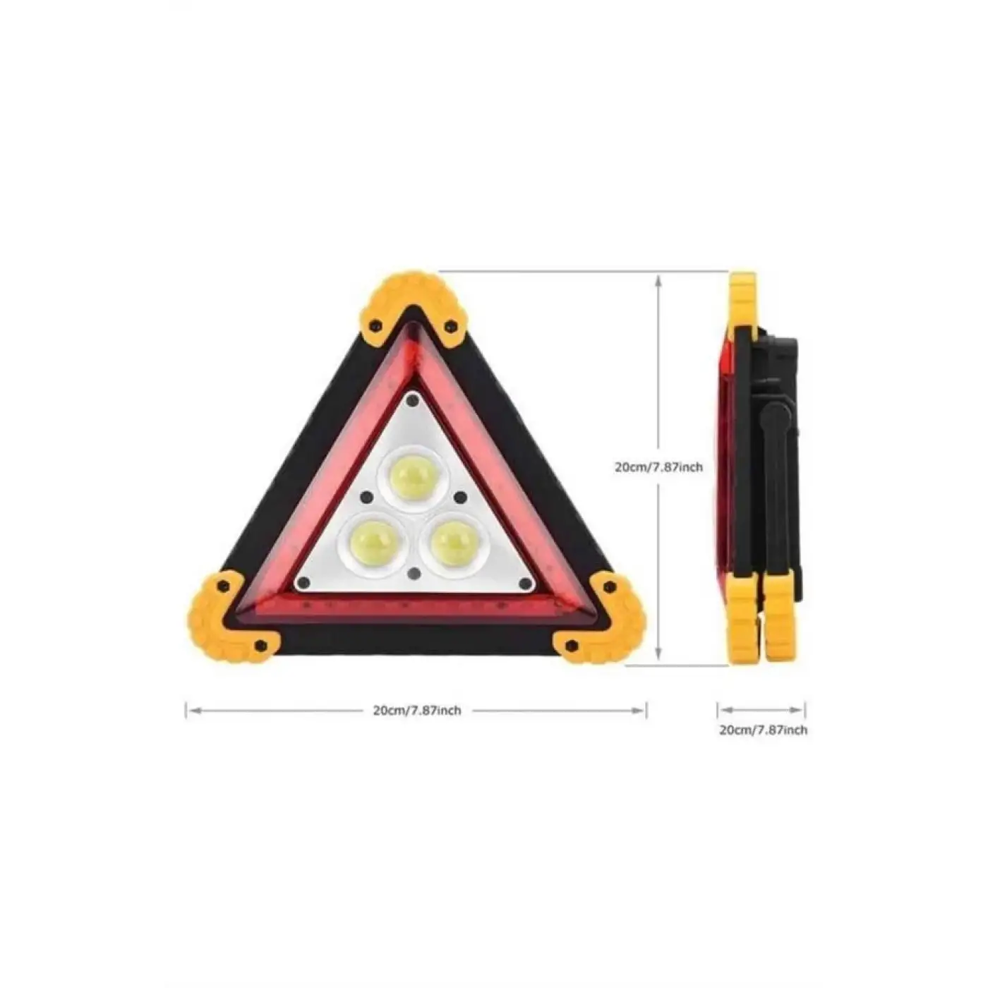 Reflektör Işıklı Ikaz Lambası Şarjlı Çok Fonksiyonlu Işıklı Üçgen Reflektör