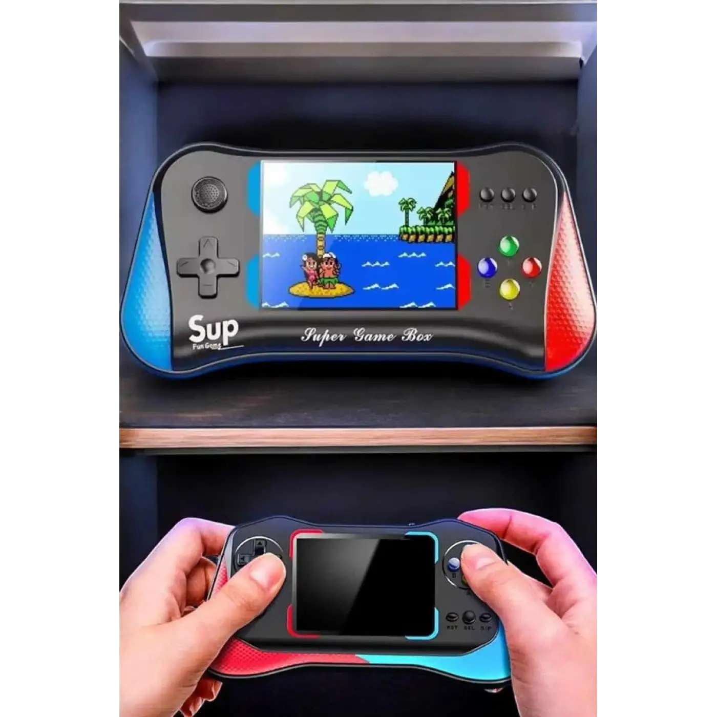 Retro 500 Oyunlu Nostaljik Oyunlu El Atari Gamebox Oyun Konsolu Çift Destekli