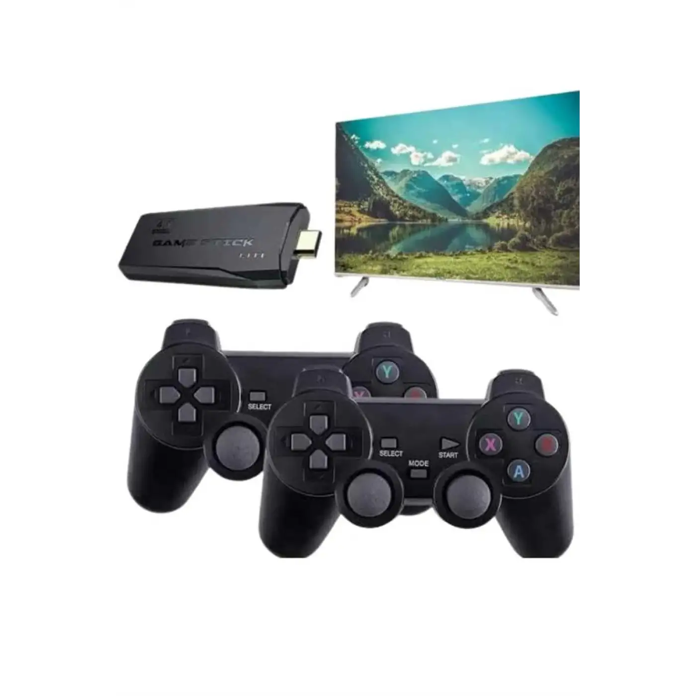 Retro Game Stick Çift Kol Kablosuz Atari Oyun Konsolu 2.4g Uyumlu