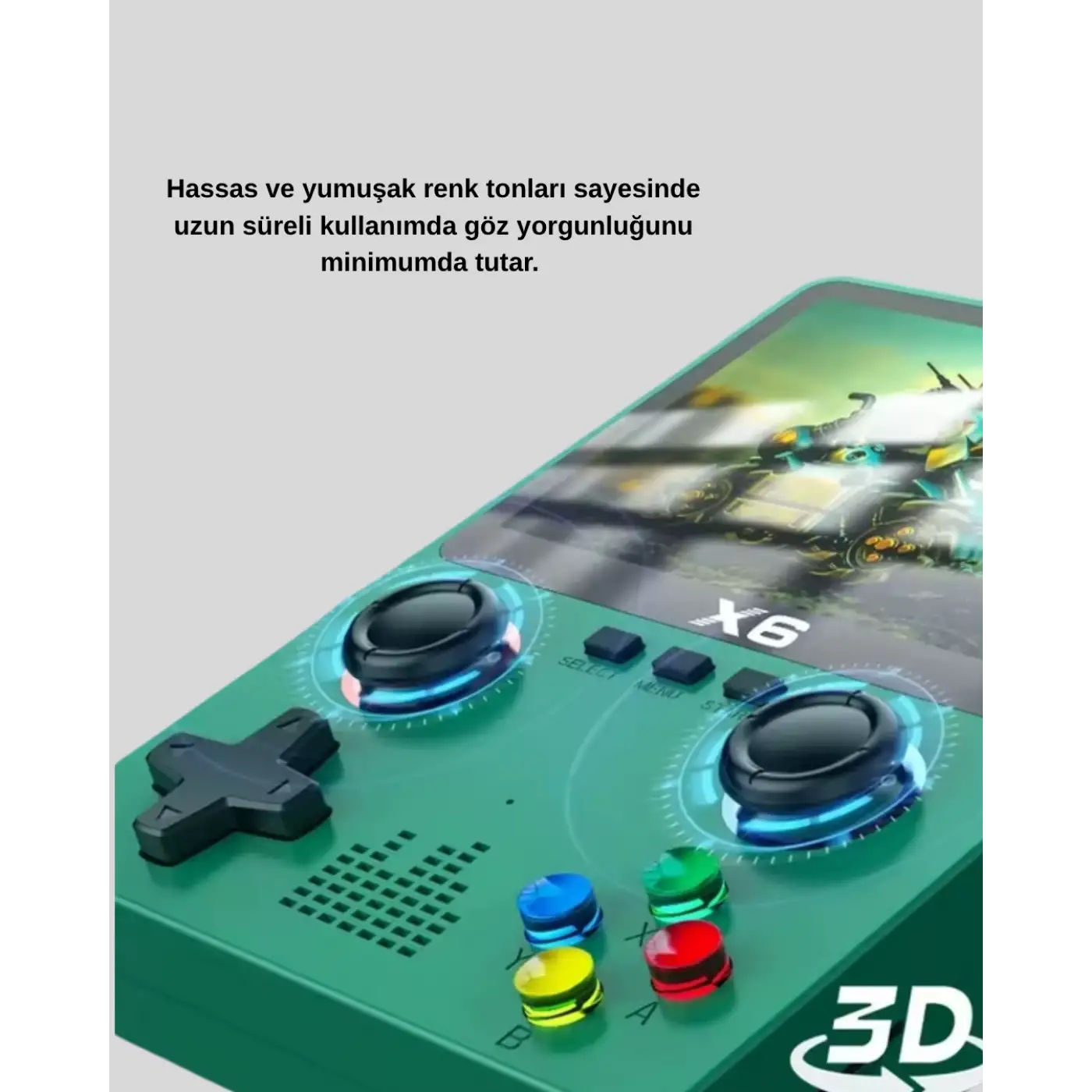 Retro Taşınabilir Konsol 3.5 IPS Ekran Ergonomik Çift LR Kontrollü