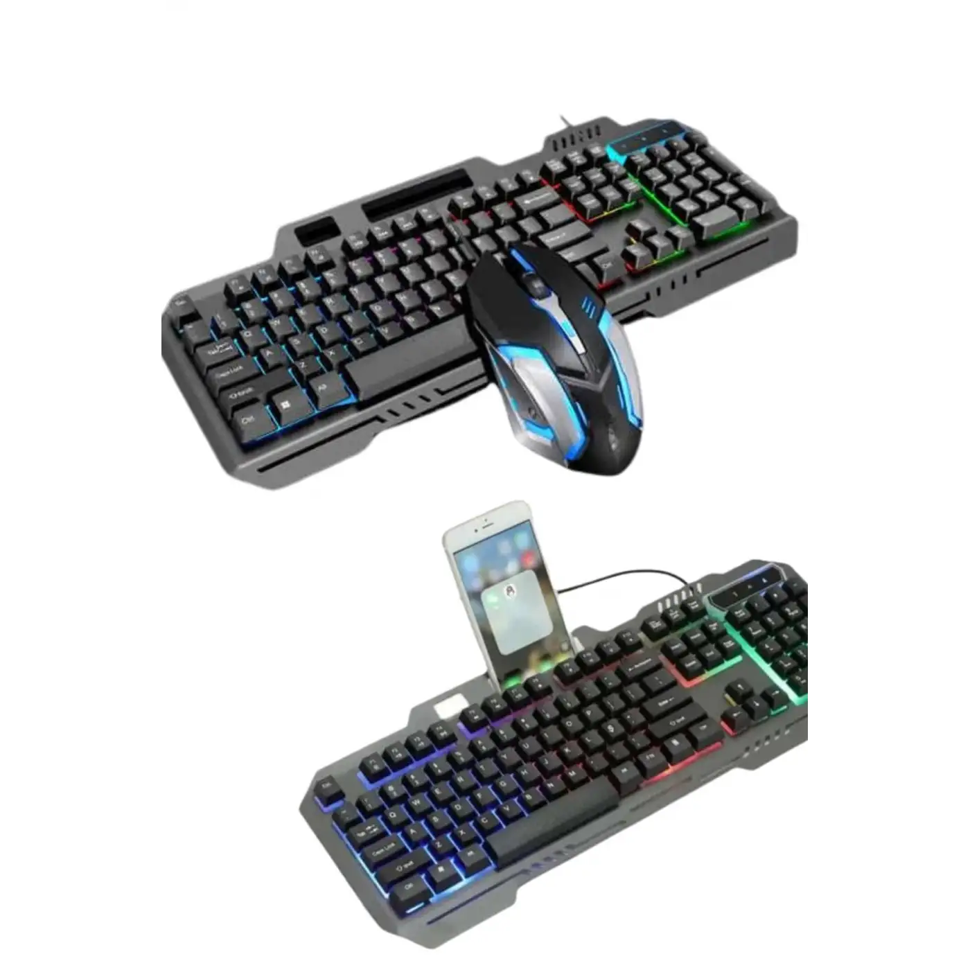 RGB Işıklı   Klavye Q Klavye Mouse Hediyeli