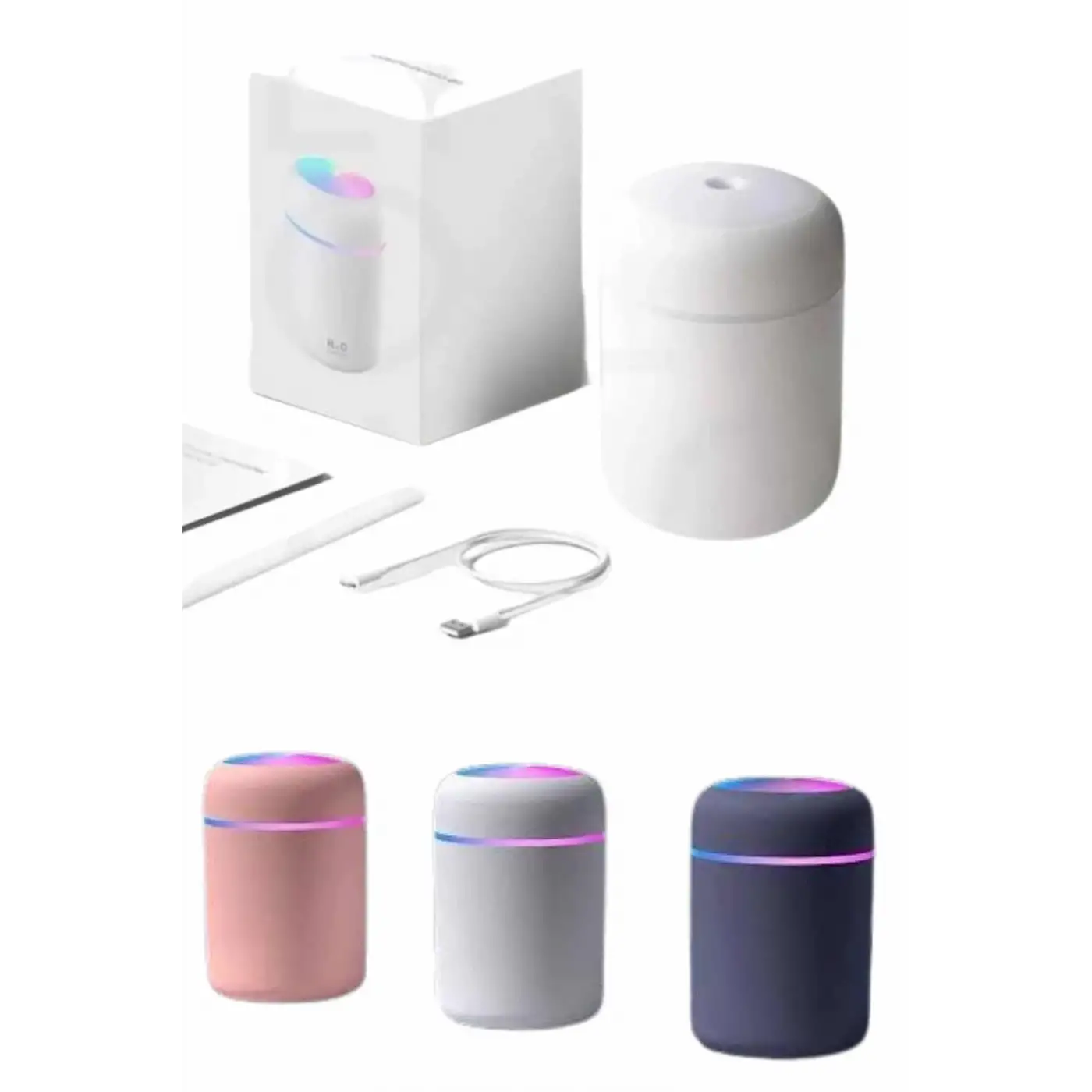 Rgb Işıklı Ulrasonik Ledli Hava Nemlendirici Buhar Makinesi Buhardanlık