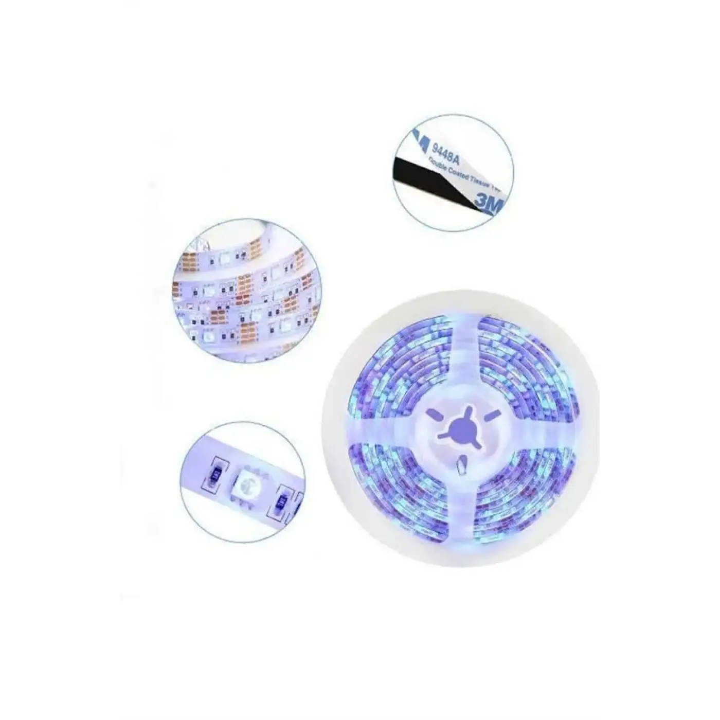 RGB Şerit Led 10 Metre Led Işık Kumanda ile Kontrol RGB