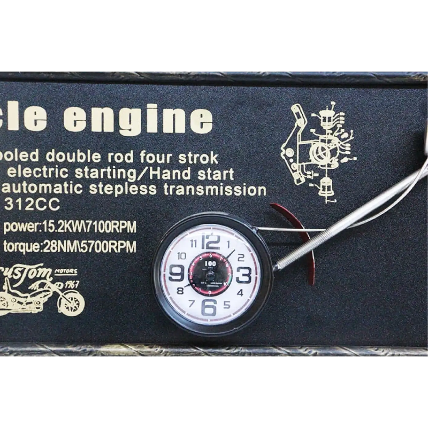 Saat Pano Motorsiklet 78cm