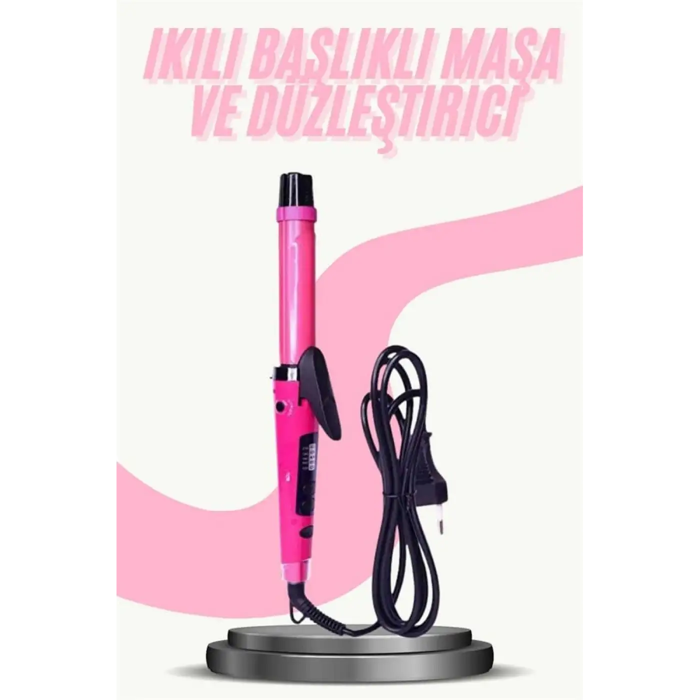 Saç Düzleştirici Şekillendirici Saç Maşası İkili Şekillendirici Isı Ayarlı