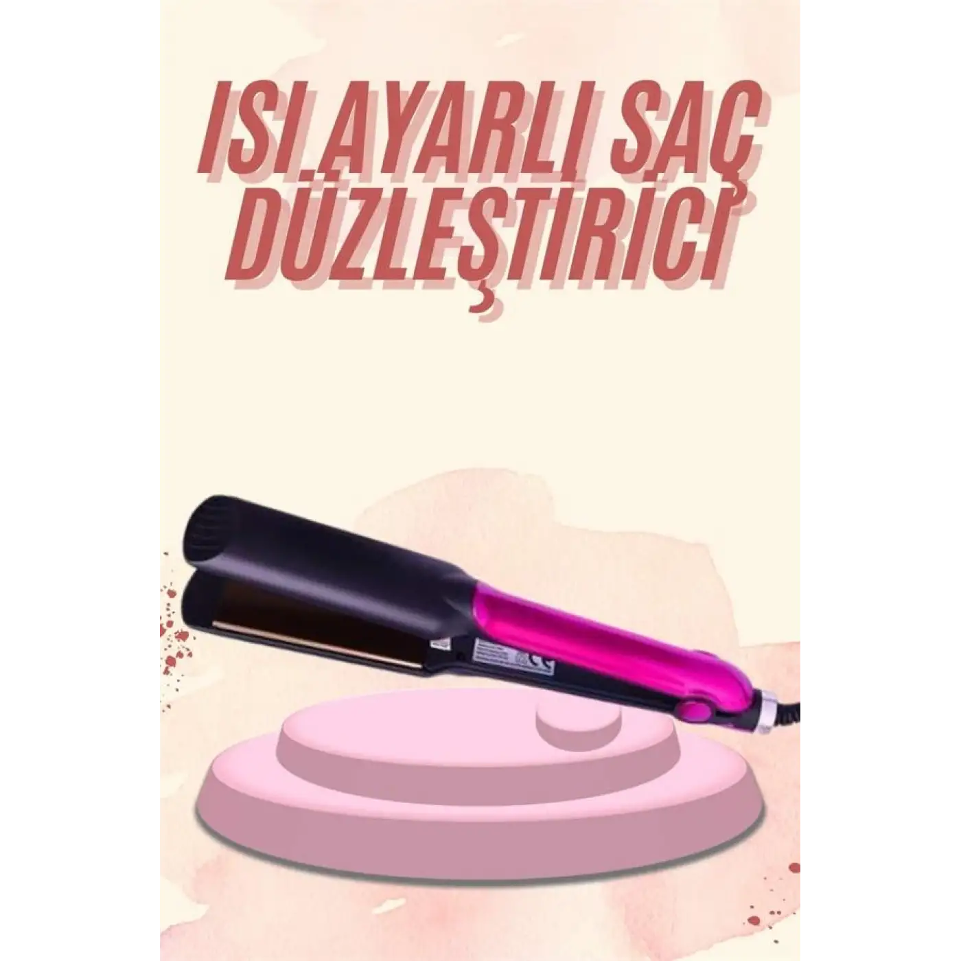 Saç Düzleştirici Seramik Kaplama Yüksek Isı Ayarlı Profesyonel 4 Kademeli 220 Decere