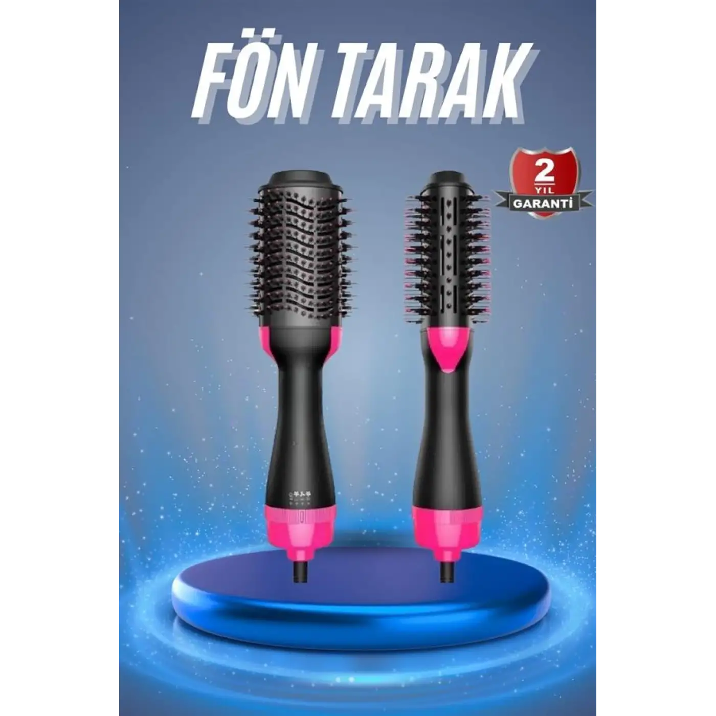 Saç Kurutma Makinesi Saç Düzleştirici Fön Tarak Isı Ayarlı Sıkı Dişli