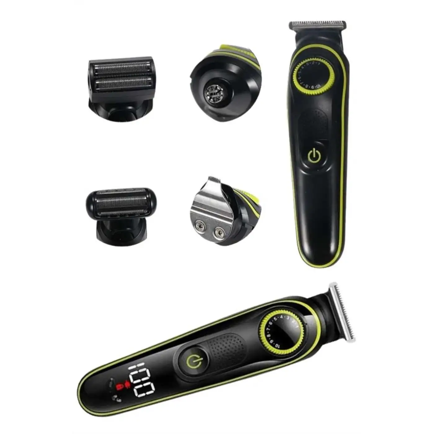 Saç Sakal Şekillendirici Tıraş Makinesi 5 Başlıklı Paslanmaz Çelik Bıçaklı Unısex