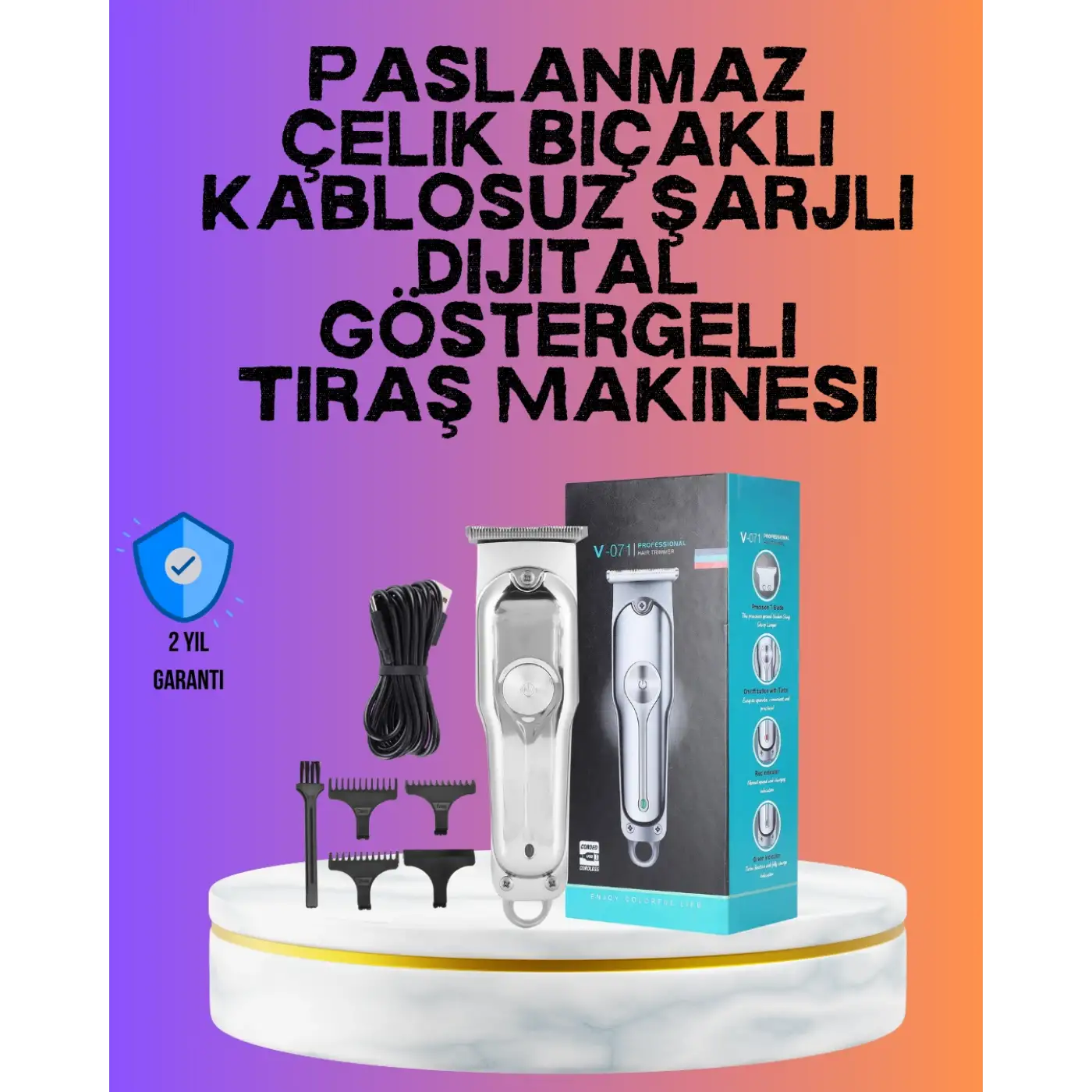 Saç ve Sakal Kesme Makinesi – Profesyonel ve Çok Fonksiyonlu