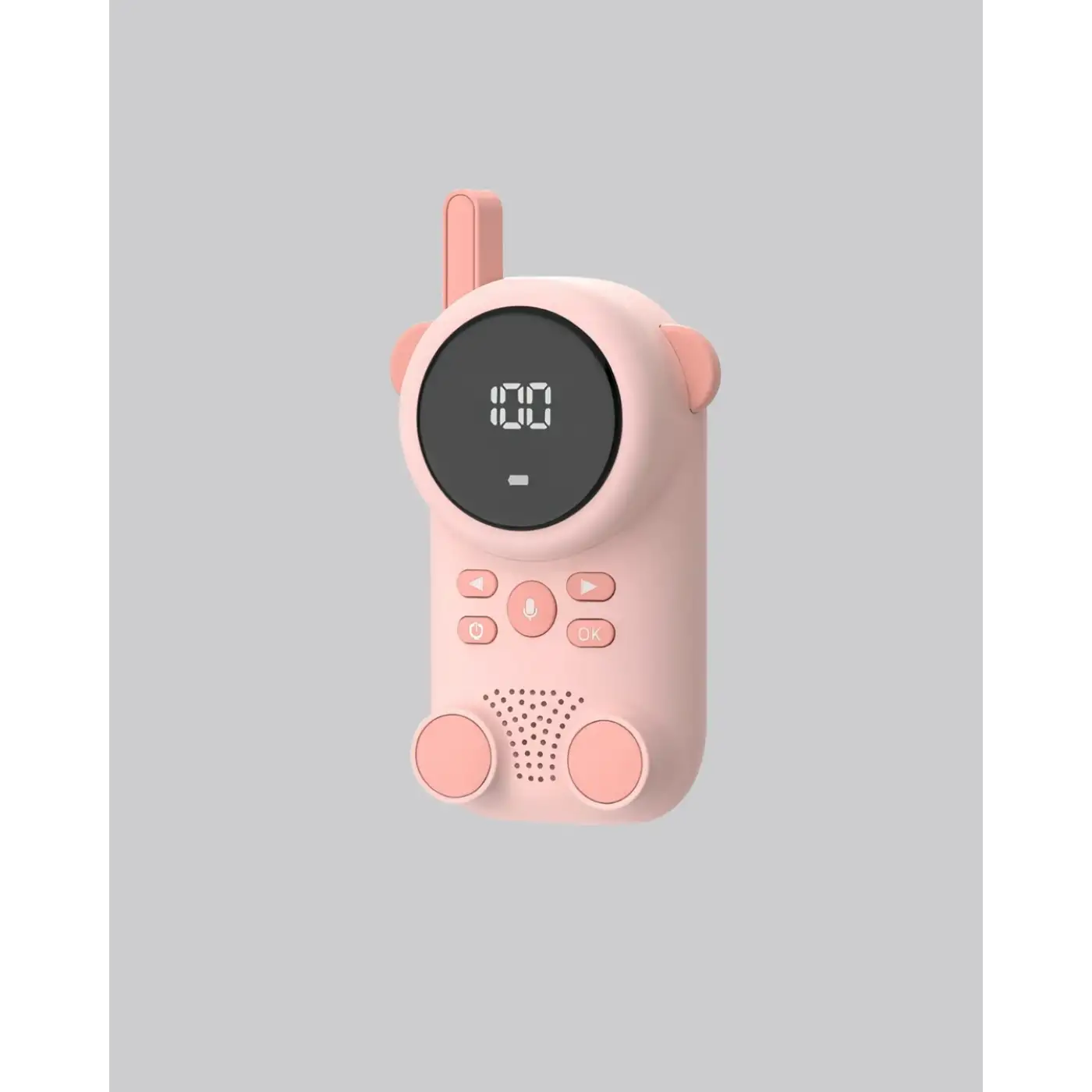 Şarjlı Bebek Telsizi Uzun Mesafe 22 Kanal LCD Ekran VOX Modu 400 mAh