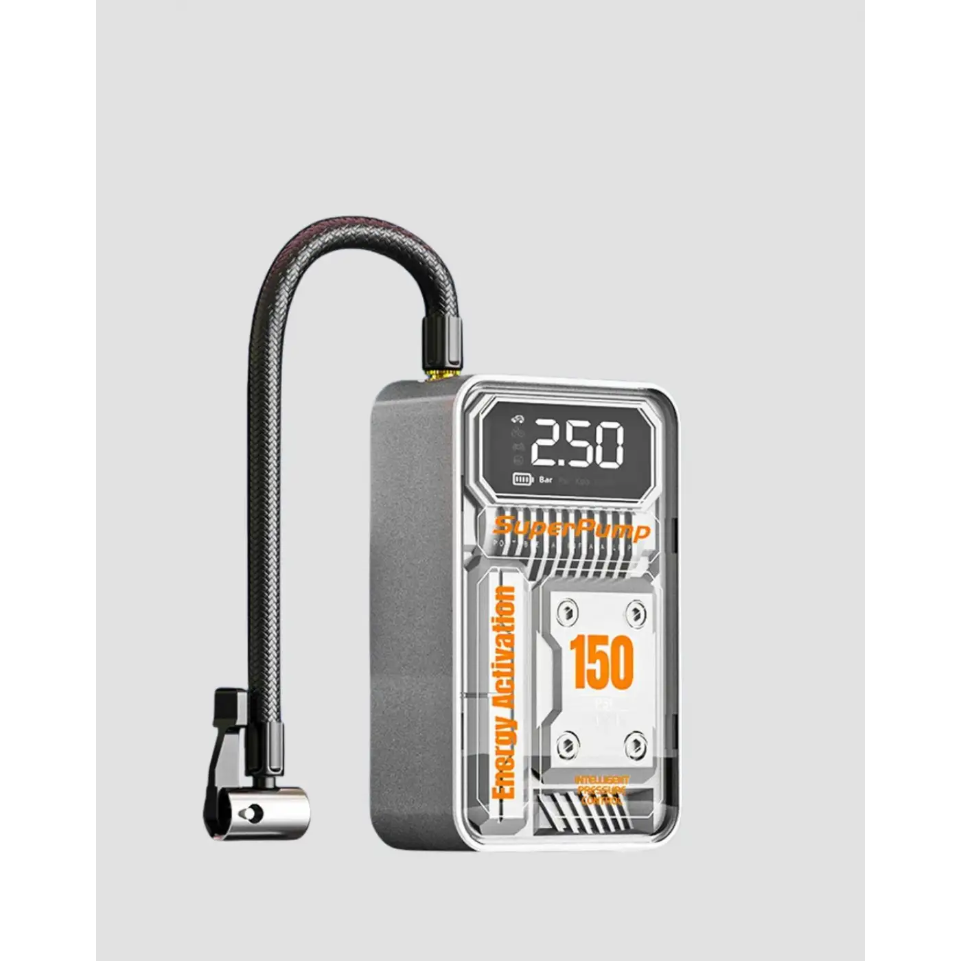 Şarjlı Kablosuz Hava Pompası – 150 PSI Basınç, LED Ekran ve 6000mAh Batarya