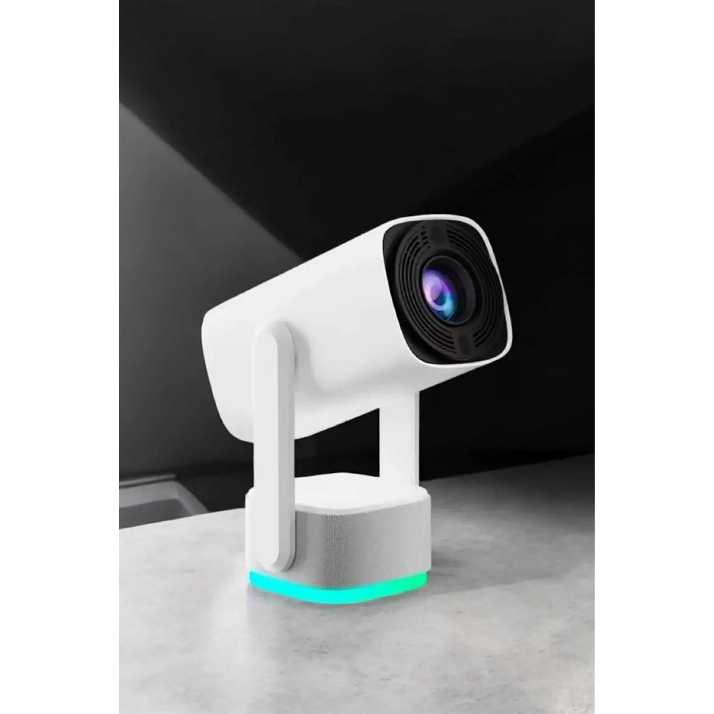 Şarjlı Projeksiyon Oyun Sinema Projektörü 4K HD Görüntü Kaliteli