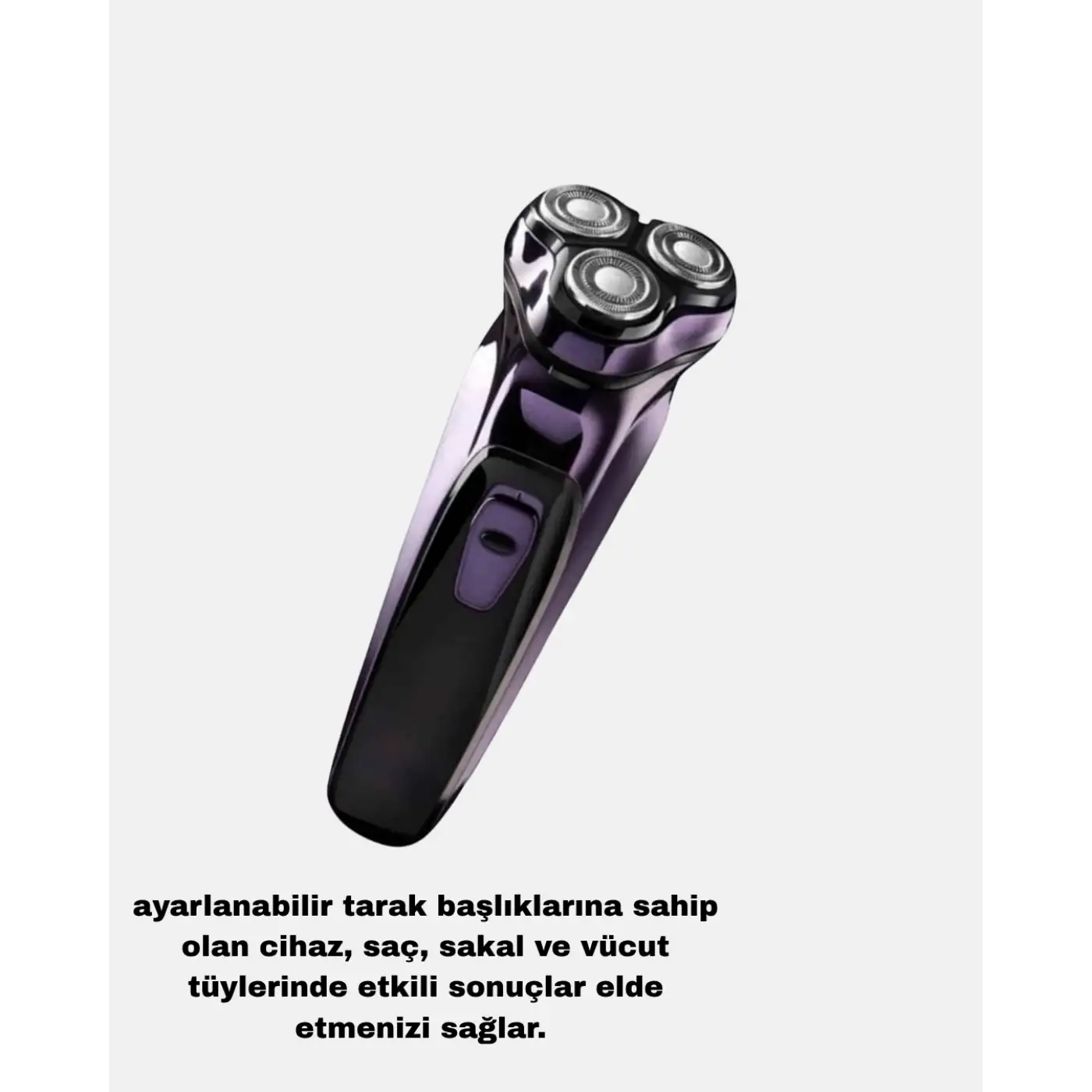 Şarjlı Saç ve Sakal Tıraş Makinesi Kablosuz Kompakt Tasarımlı