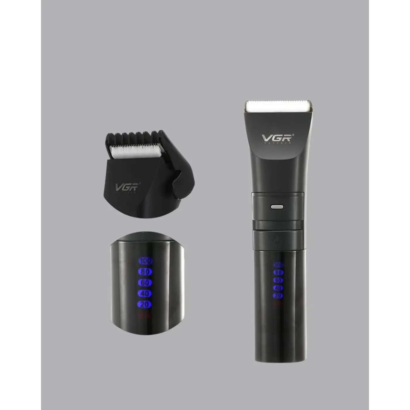 Şarjlı Tıraş Makinesi – Dijital Ekranlı, IPX7 Su Geçirmez, Titanyum Bıçaklı