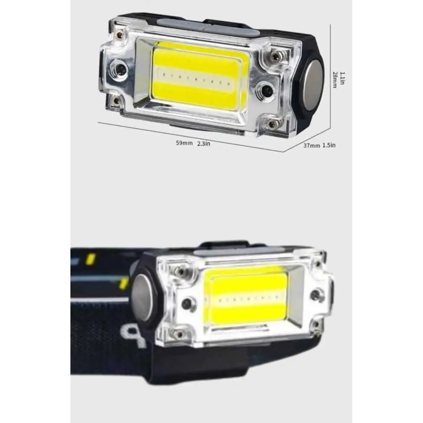 Sensörlü Kamp Lambası Ayarlanabilir Kafa Lambası Kafa Bantlı
