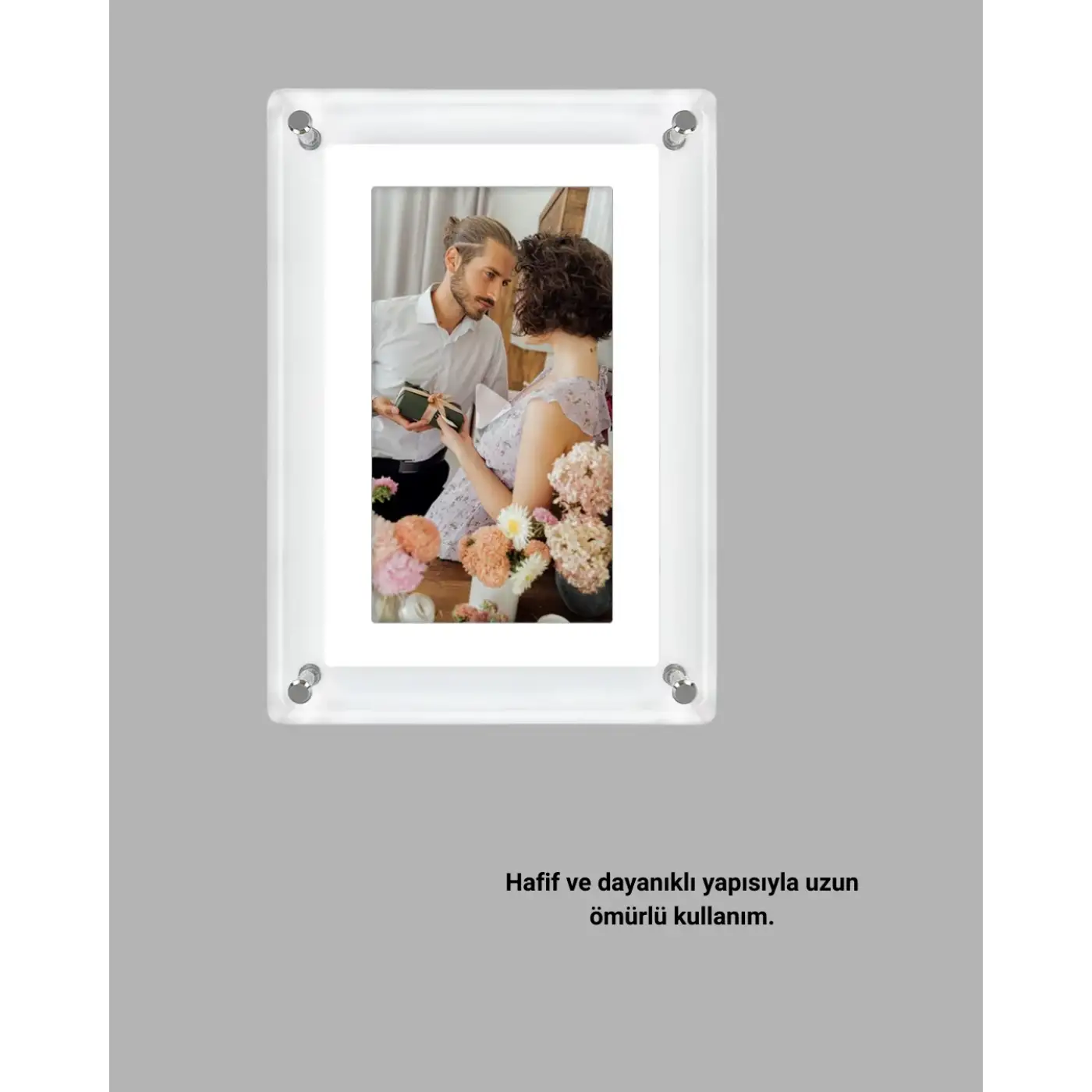 Ses Kontrol Tuşlu 7 İnç Dijital Fotoğraf Çerçevesi – Kolay ve Pratik Kullanım