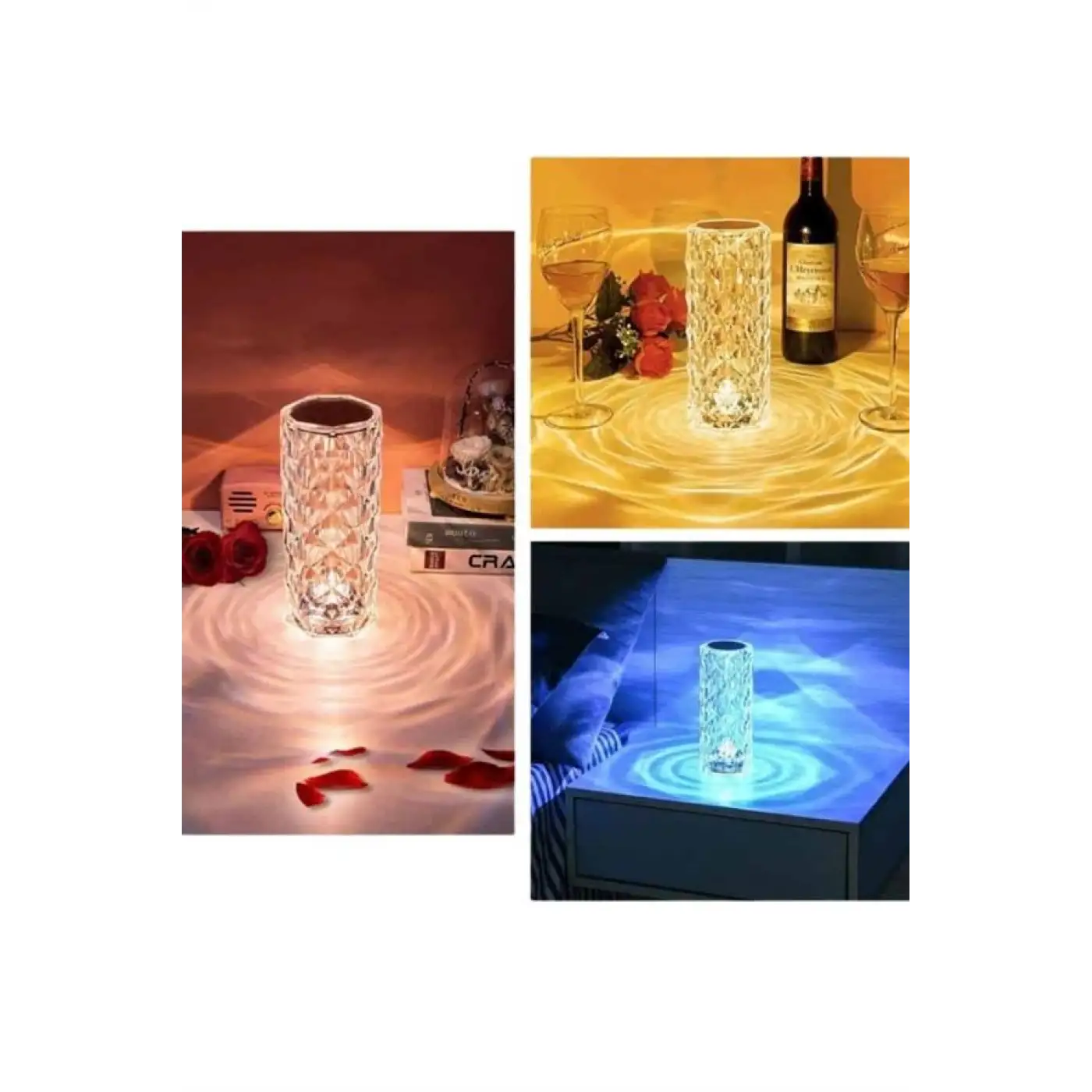 Sevgililer Günü İçin Hediye Kristal Lamba Sevgiliye Hediye USB Şarjlı Gece Lambası