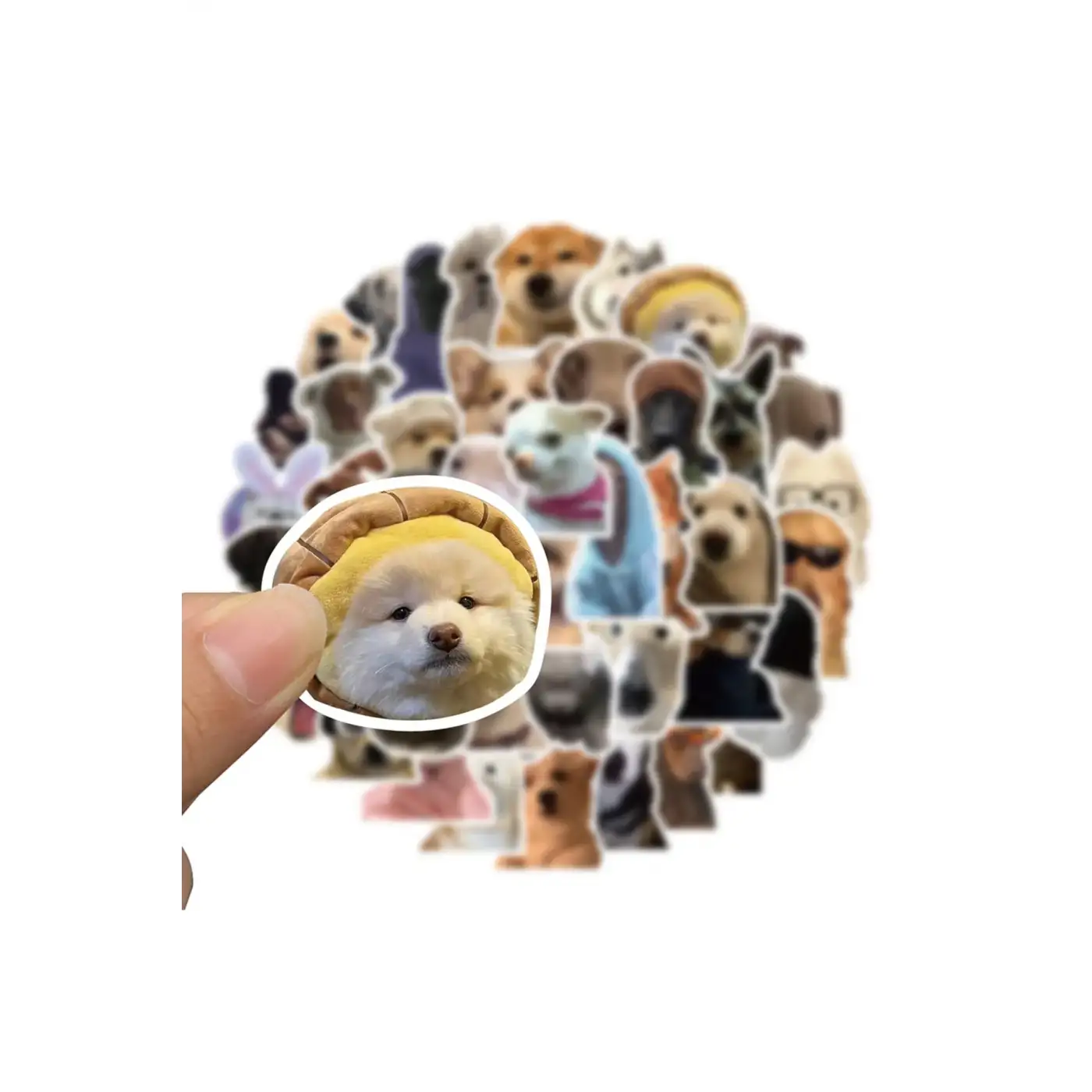 Sevimli Köpek Çıkartmaları Laptop Notebook Tablet Sticker Seti