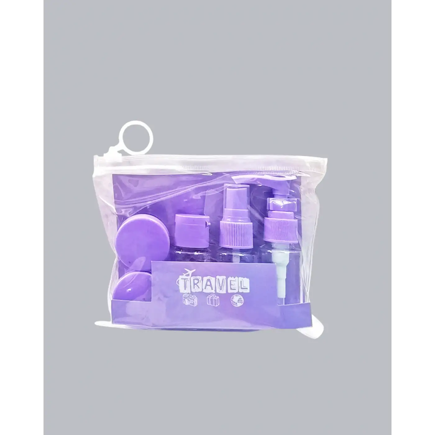 Seyahat Banyo Seti 5 Parça Şeffaf Taşıma Çantalı 30 ml