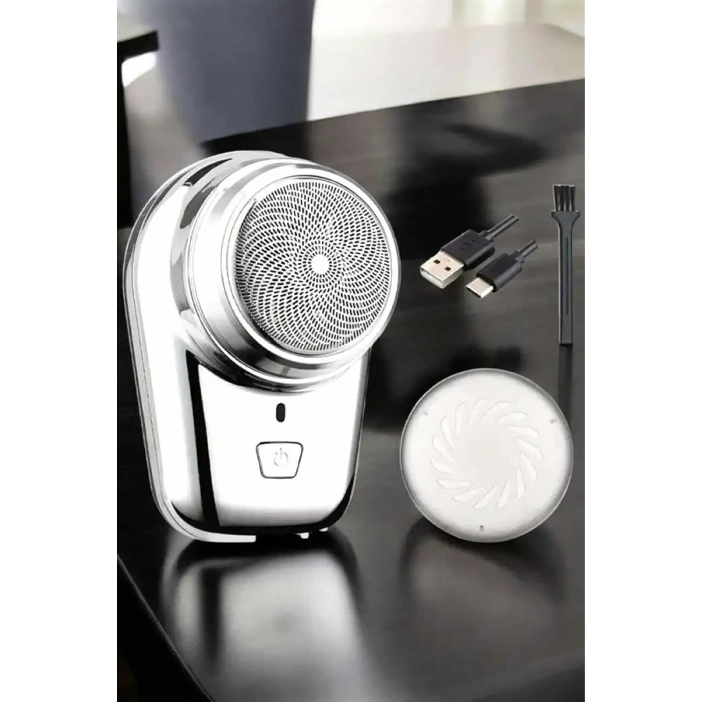 Seyahat Tipi Tıraş Makinesi Taşınabilir Kablosuz Mini Paslanmaz Çelik