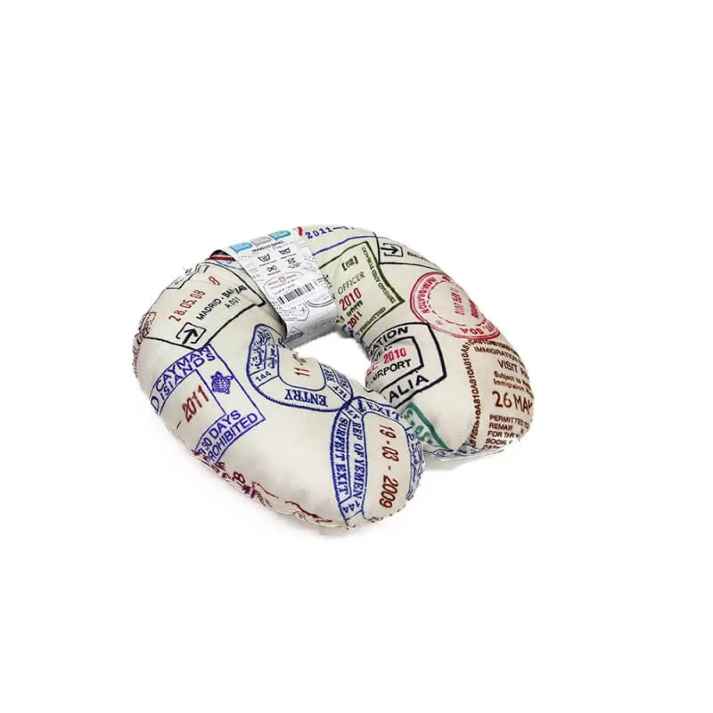 Seyahat Yastığı Pasaport Desenli