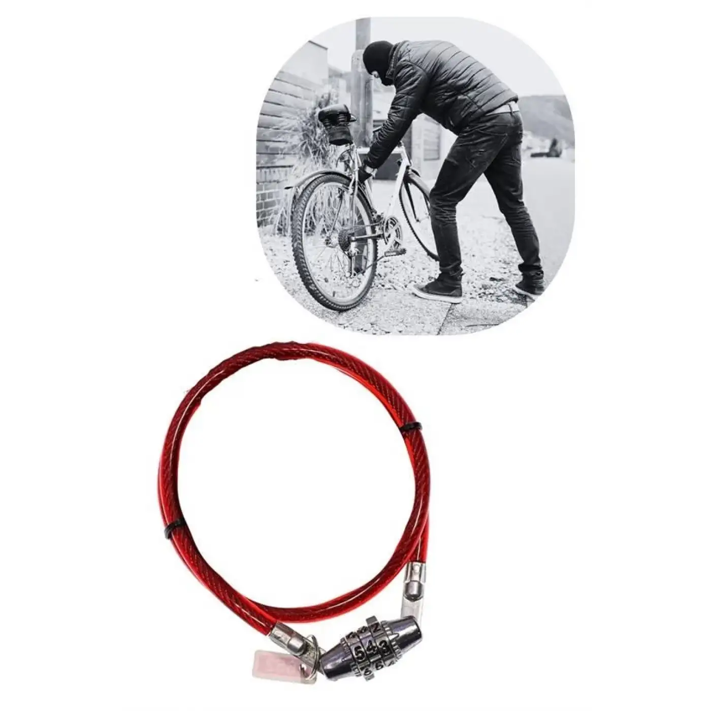 Şifreli Pratik Ve Sağlam Bisiklet Kilidi