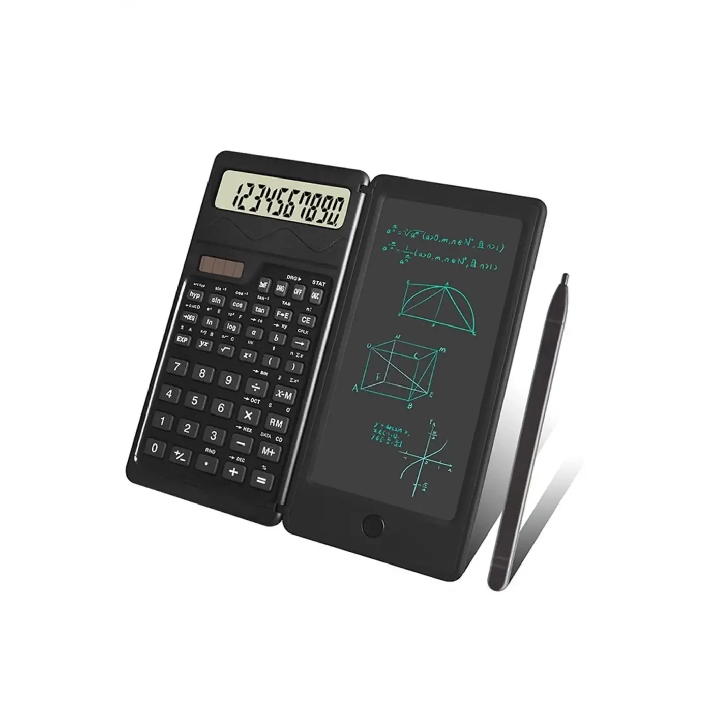 Silinebilir Lcd Yazı Tabletli,kalemli Katlanabilir Bilimsel Hesap Makinesi