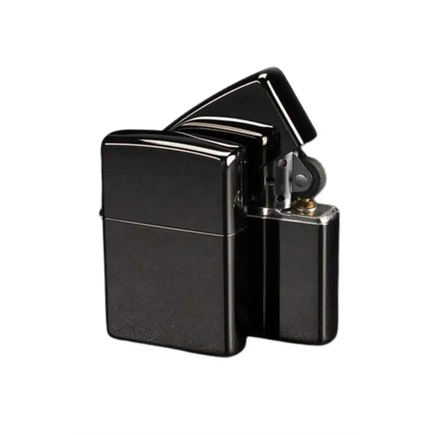 Siyah Kutulu Metal Çakmak Benzinli Hediyelik Eşya