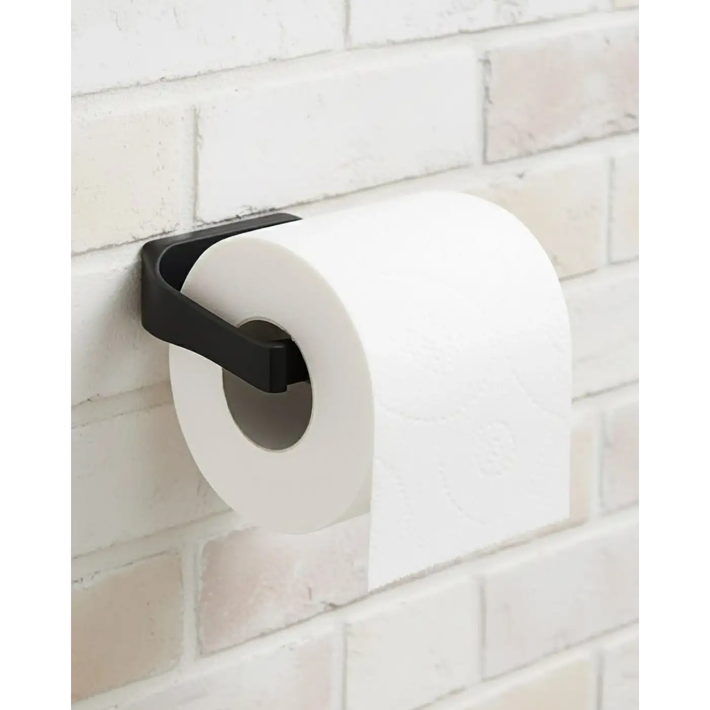 Siyah Metal Tuvalet Kağıdı Tutucu Mat Kaplama Banyo Peçetelik