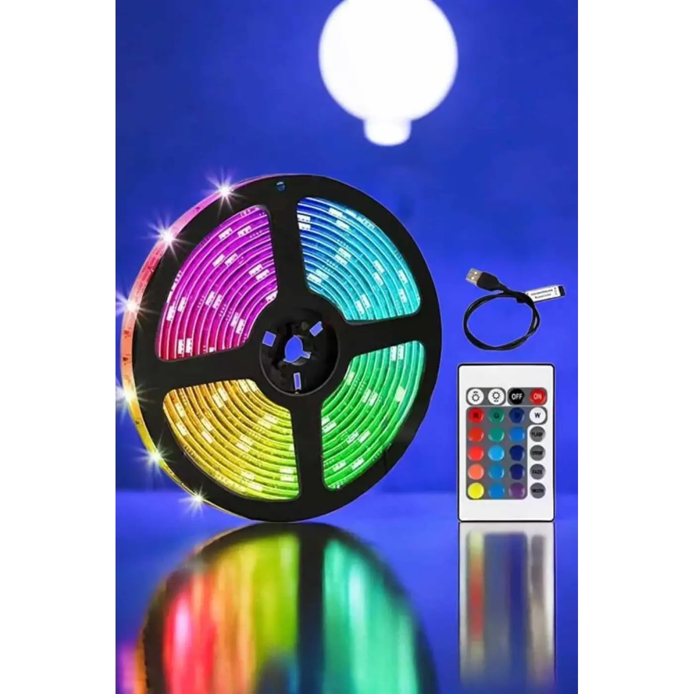 Smart Şerit Led TV Arkası Renkli Kumandalı 10 Metre