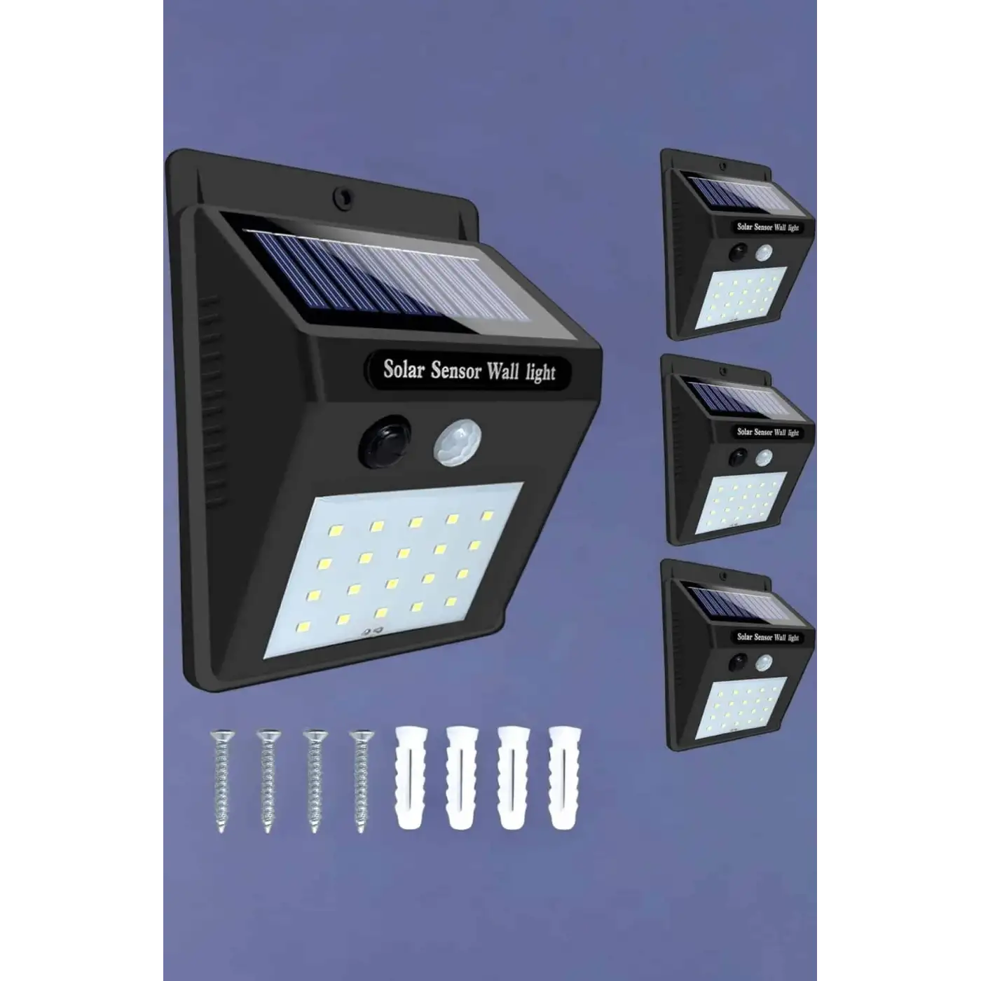 Solar Lamba Giriş, Bahçe Yol Avlu Hareket Sensörlü Led Parlak Gece Su Geçirmez