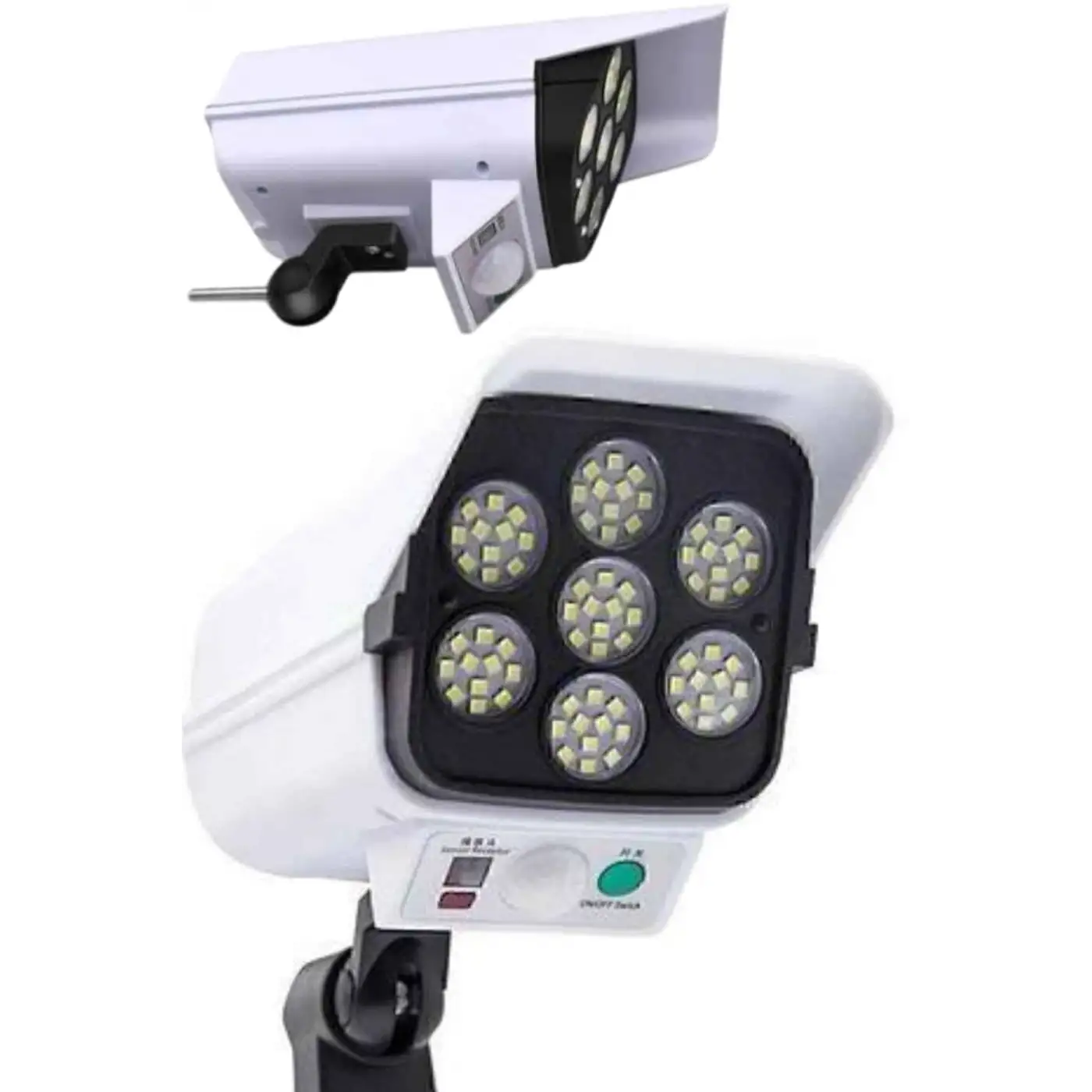 Solar Lamba Kamera Görünümlü Duvar Lambası Dönebilen Bahçe Aydınlatması