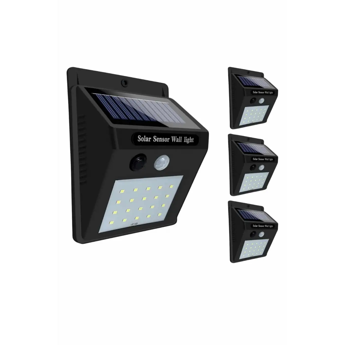 Solar Sensörlü Duvar Lambası Bahçe Lamba 20 Led Işık